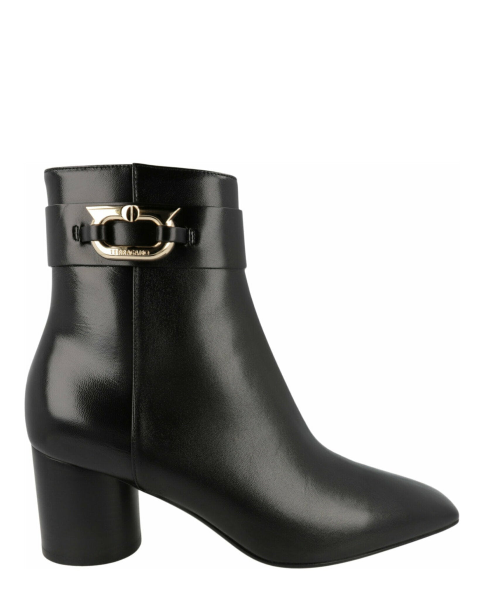 Ferragamo Womens Placida Leather Booties