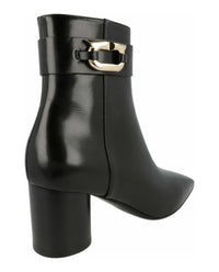 Ferragamo Womens Placida Leather Booties