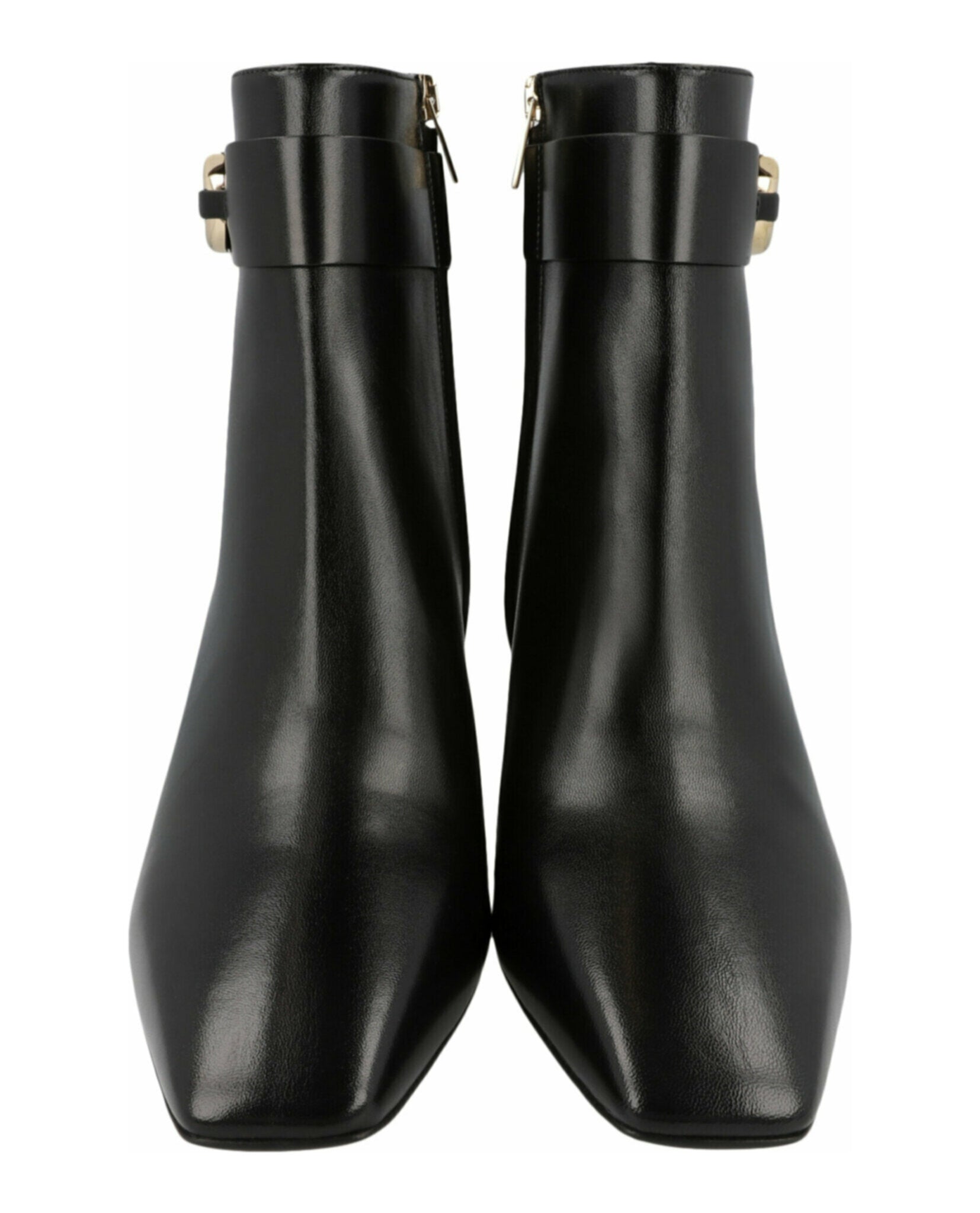 Ferragamo Womens Placida Leather Booties
