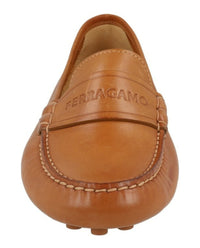 Ferragamo Womens Iside Leather Loafers