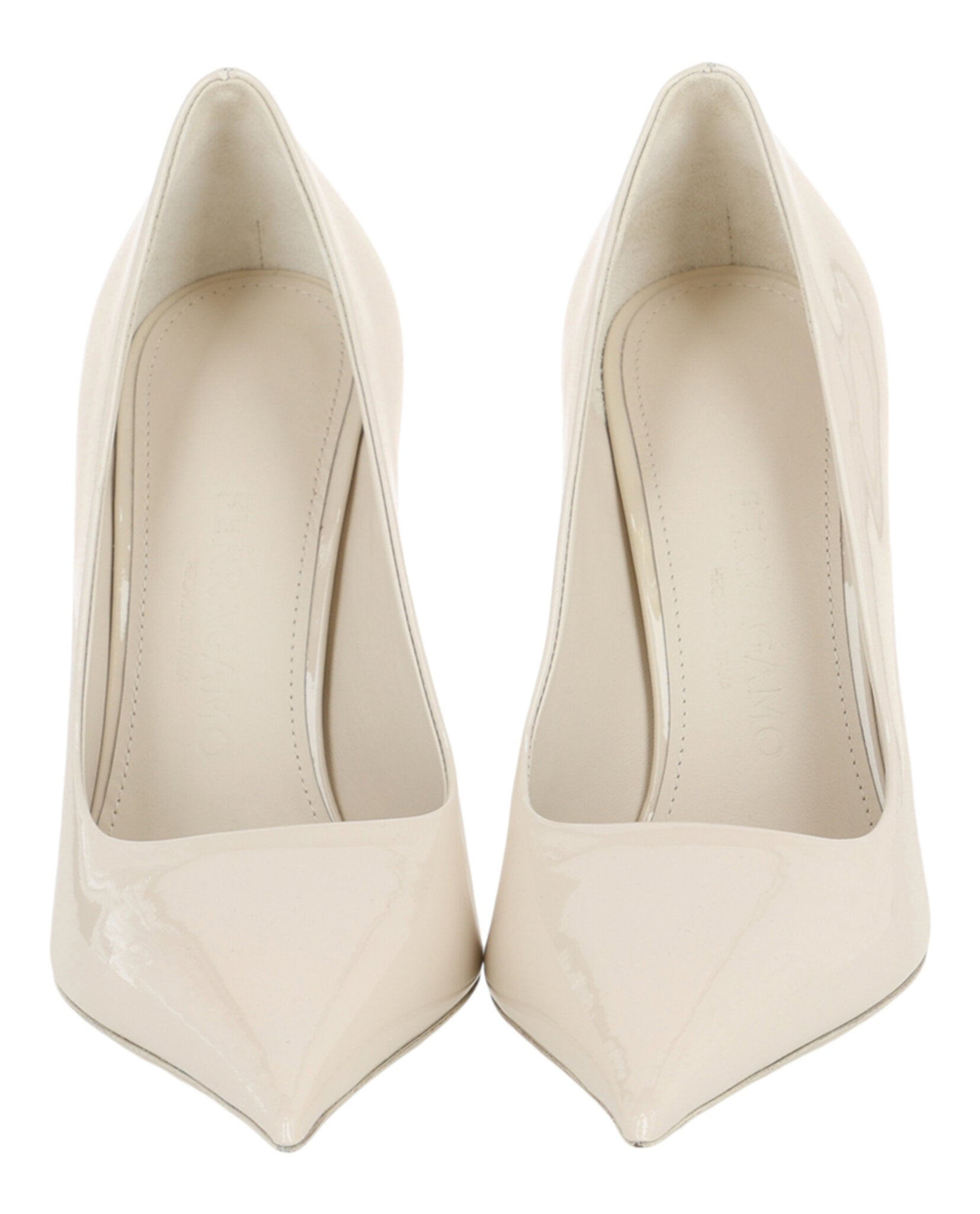 Ferragamo Womens Eva X5 Pantent Leather Pumps