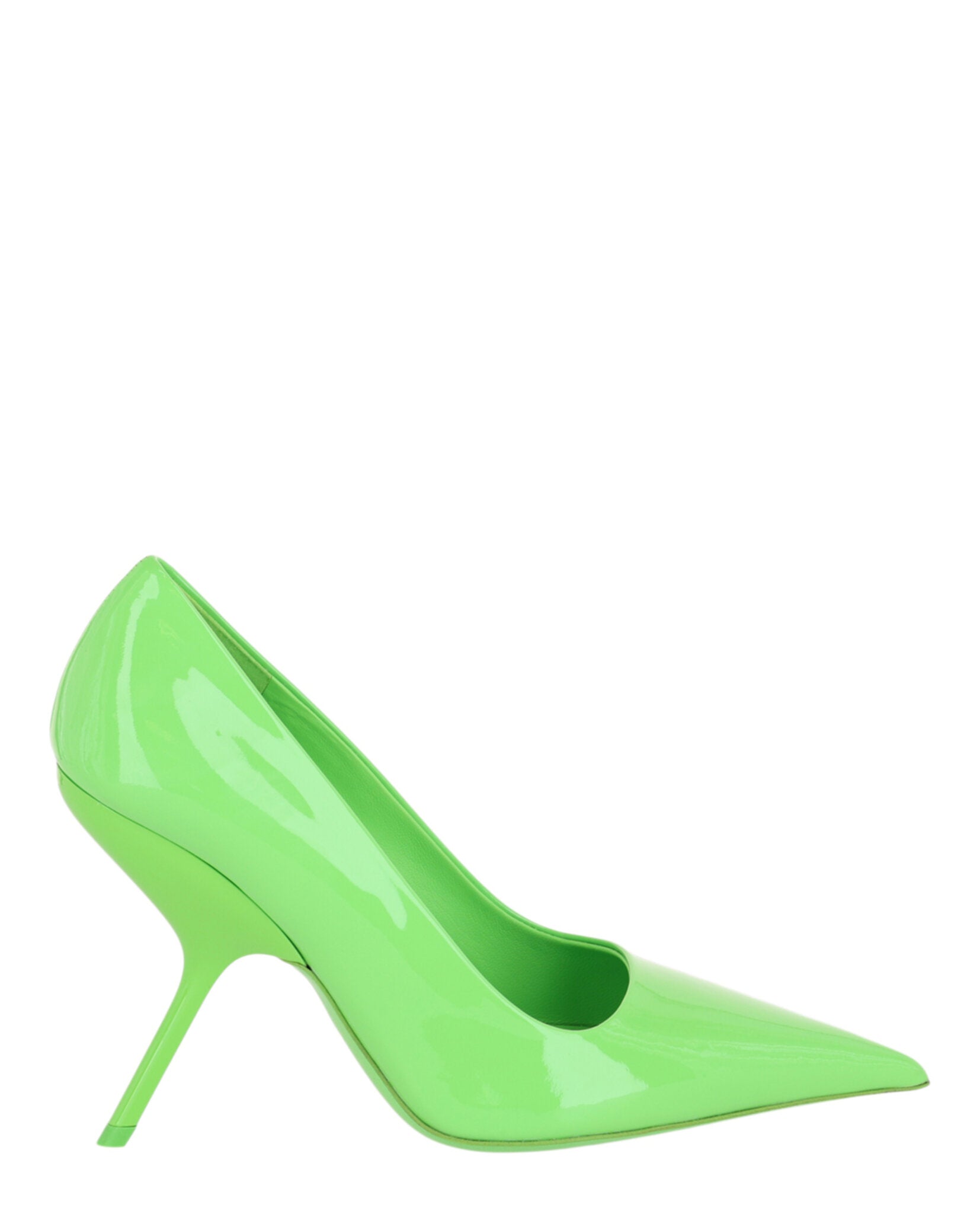 Ferragamo Womens Eva X5 Pantent Leather Pumps Green