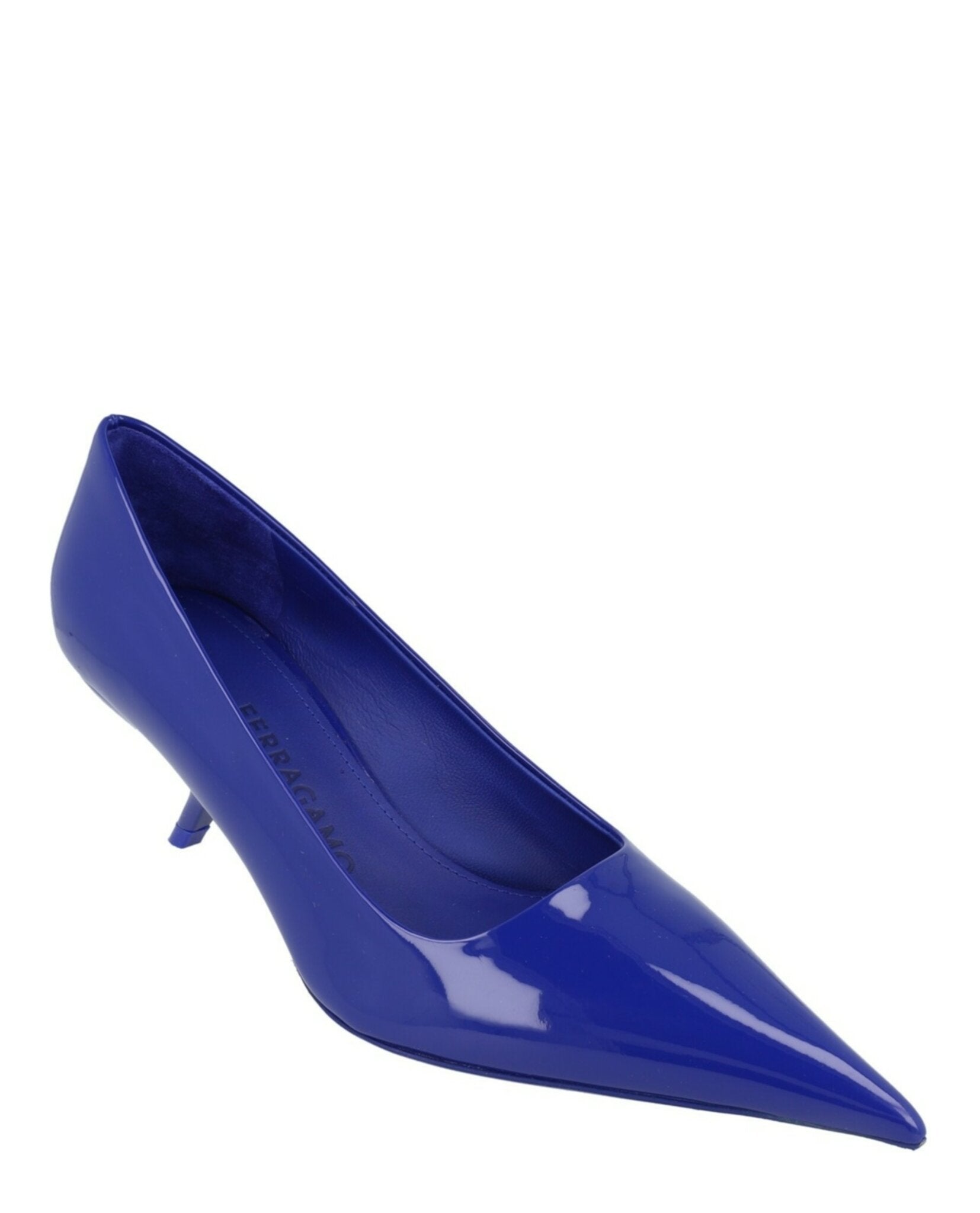 Ferragamo Womens Eva 55 Patent Leather Pumps