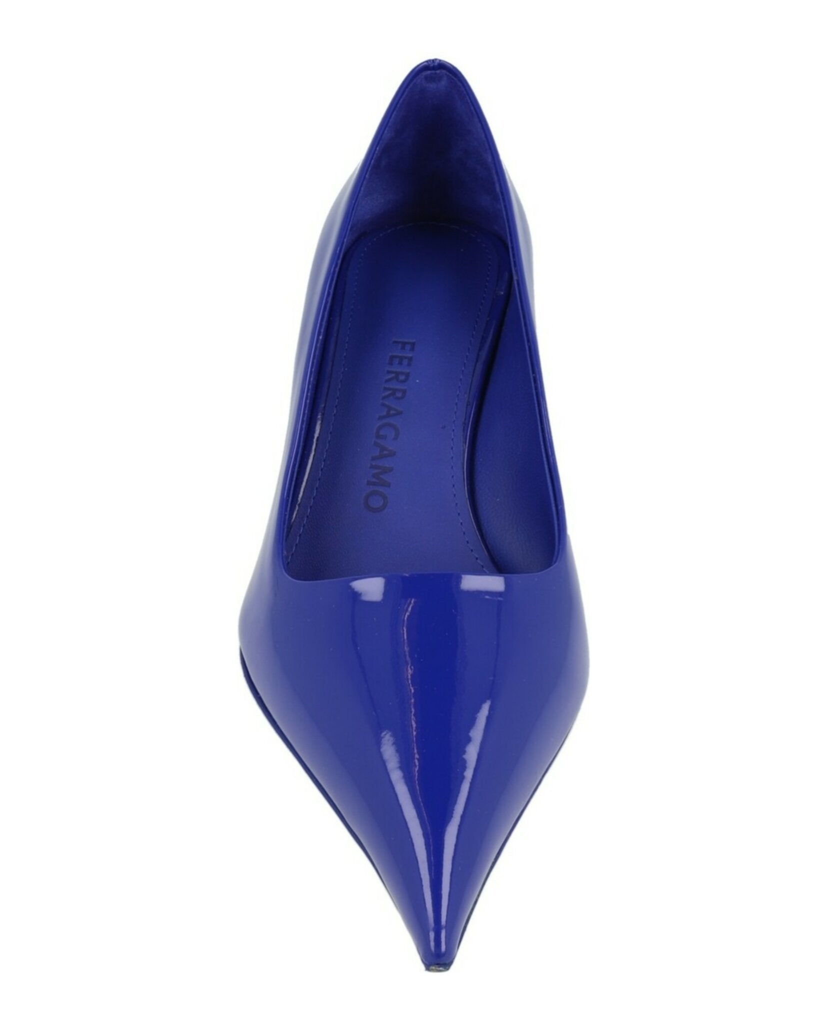 Ferragamo Womens Eva 55 Patent Leather Pumps