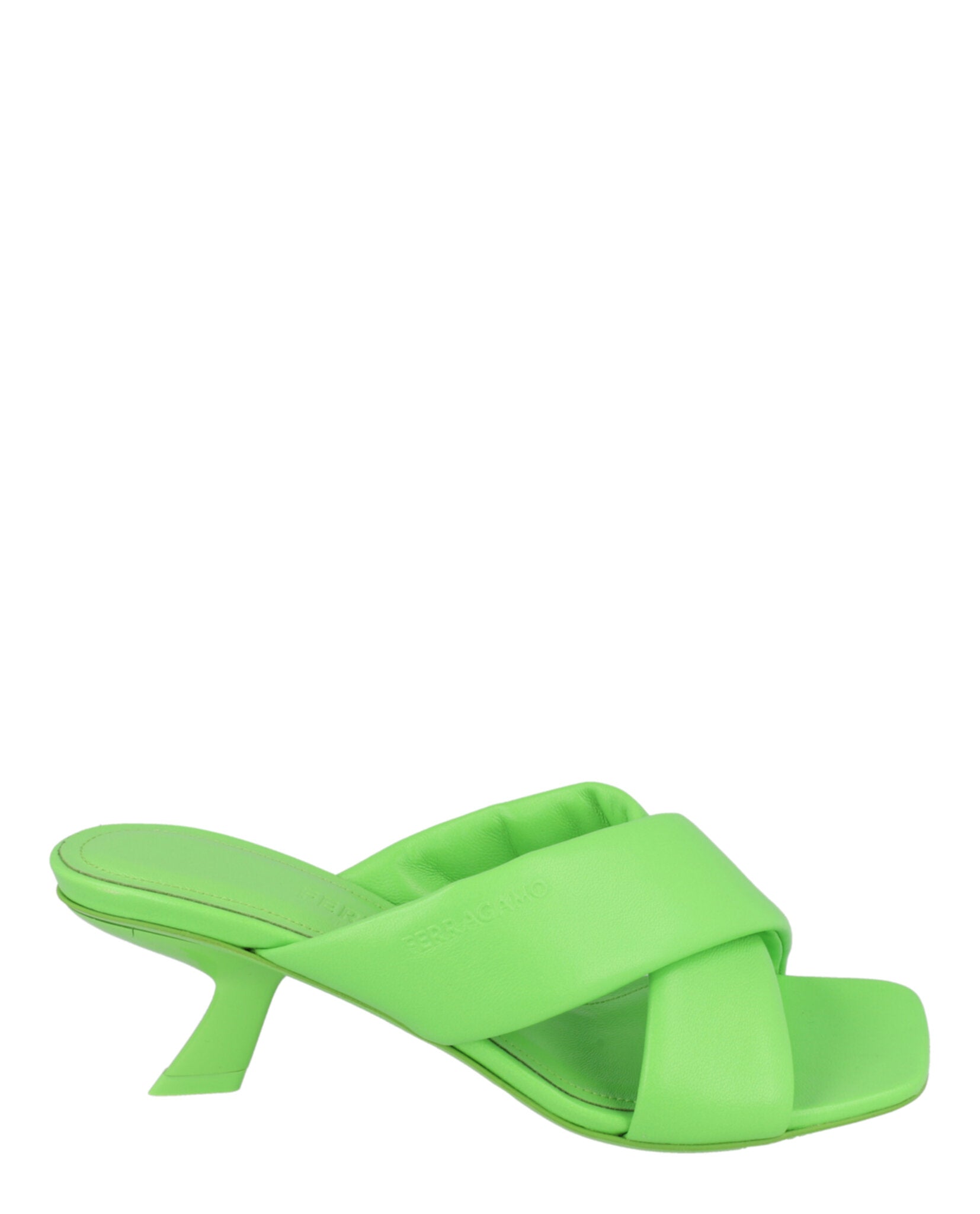 Ferragamo Womens Aldura Heel Sandals Green