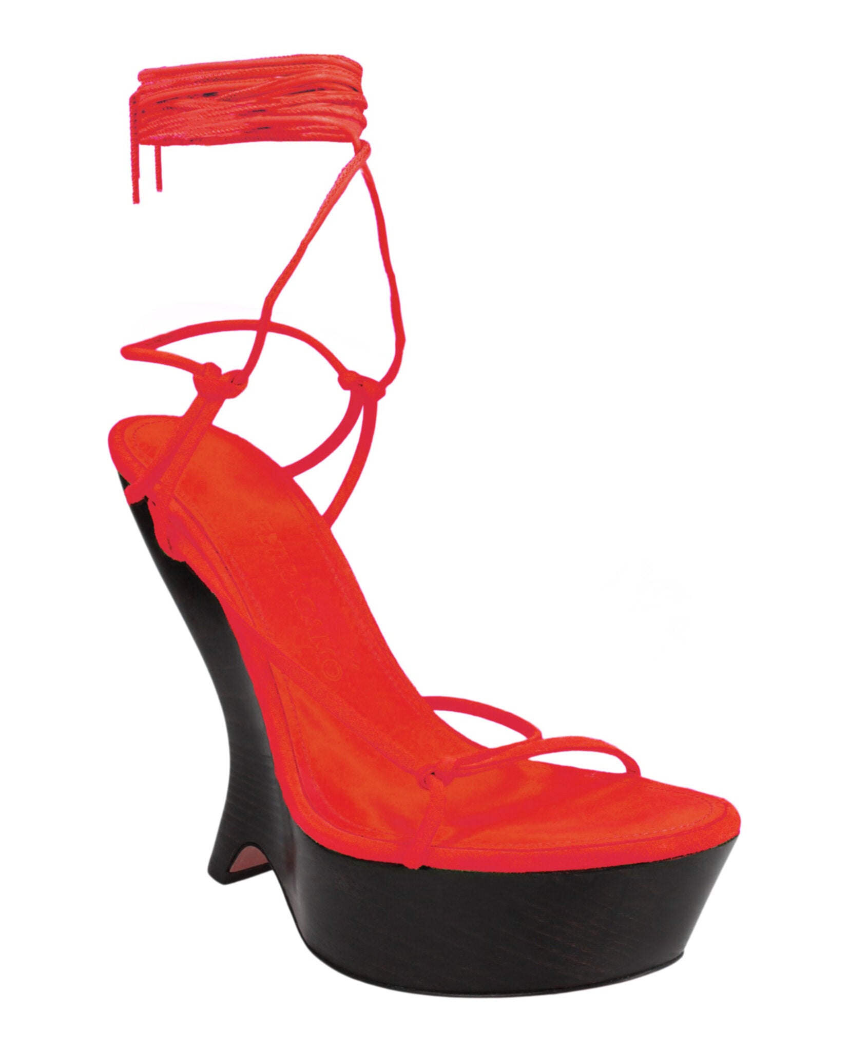 Ferragamo Ferragamo Womens Frida Platform Wedge Sandals