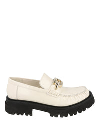 Ferragamo Womens Ingrid Leather Loafers