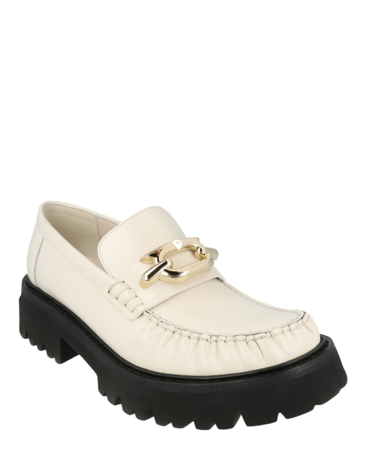 Ferragamo Womens Ingrid Leather Loafers
