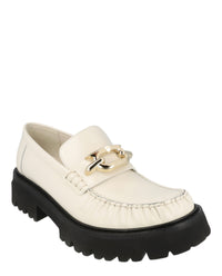 Ferragamo Womens Ingrid Leather Loafers