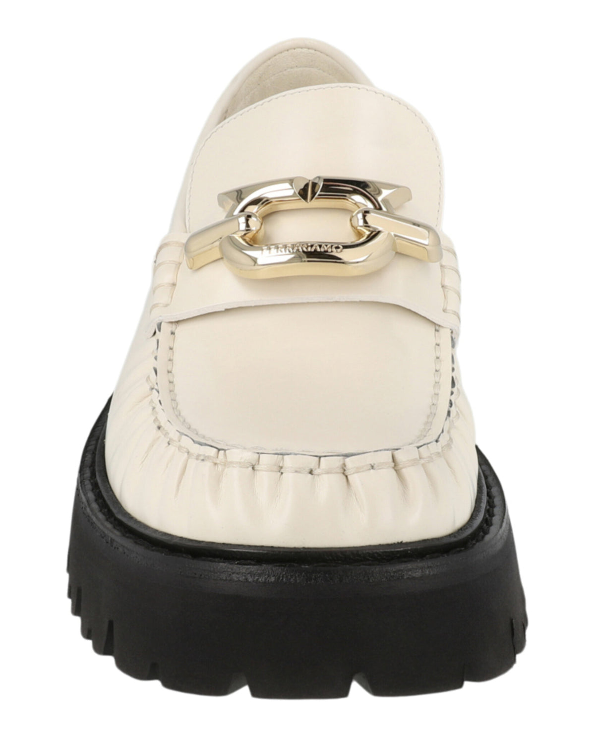 Ferragamo Womens Ingrid Leather Loafers