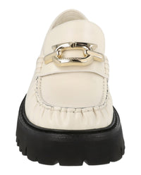 Ferragamo Womens Ingrid Leather Loafers