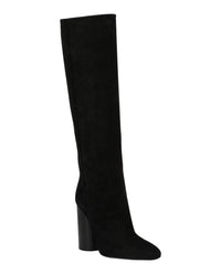 Ferragamo Womens Pampero Suede Knee-High Boots