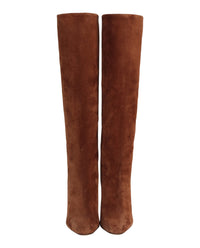 Ferragamo Womens Pampero Suede Knee-High Boots