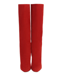 Ferragamo Womens Pampero Suede Knee-High Boots
