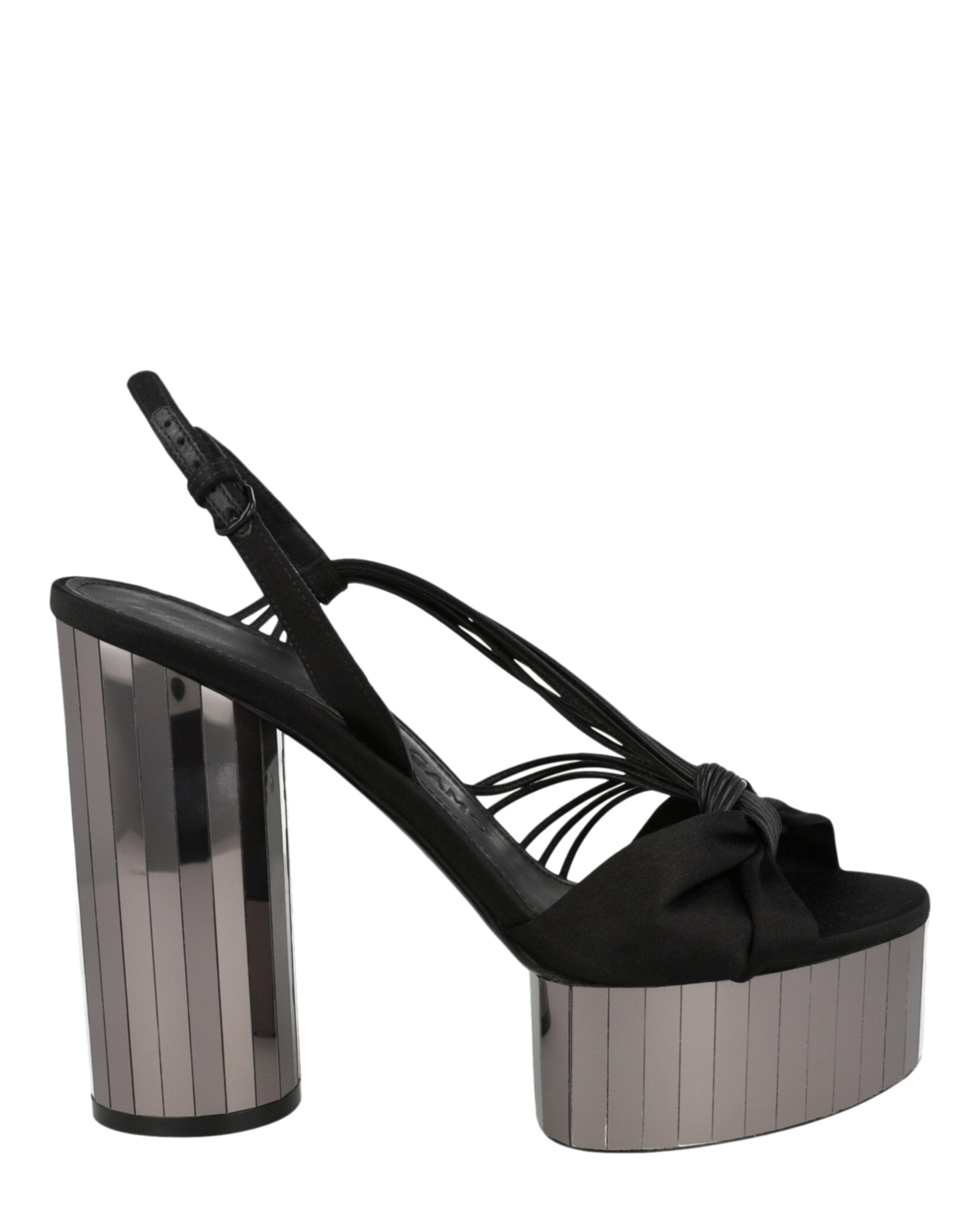 Ferragamo Womens Sabrina Mirrored Platform Heels
