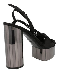 Ferragamo Womens Sabrina Mirrored Platform Heels
