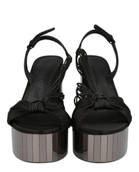 Ferragamo Womens Sabrina Mirrored Platform Heels