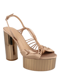 Ferragamo Womens Sabrina Mirrored Platform Heels