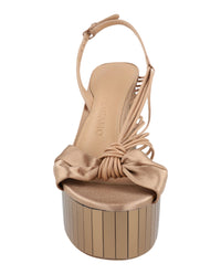 Ferragamo Womens Sabrina Mirrored Platform Heels