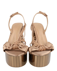 Ferragamo Womens Sabrina Mirrored Platform Heels