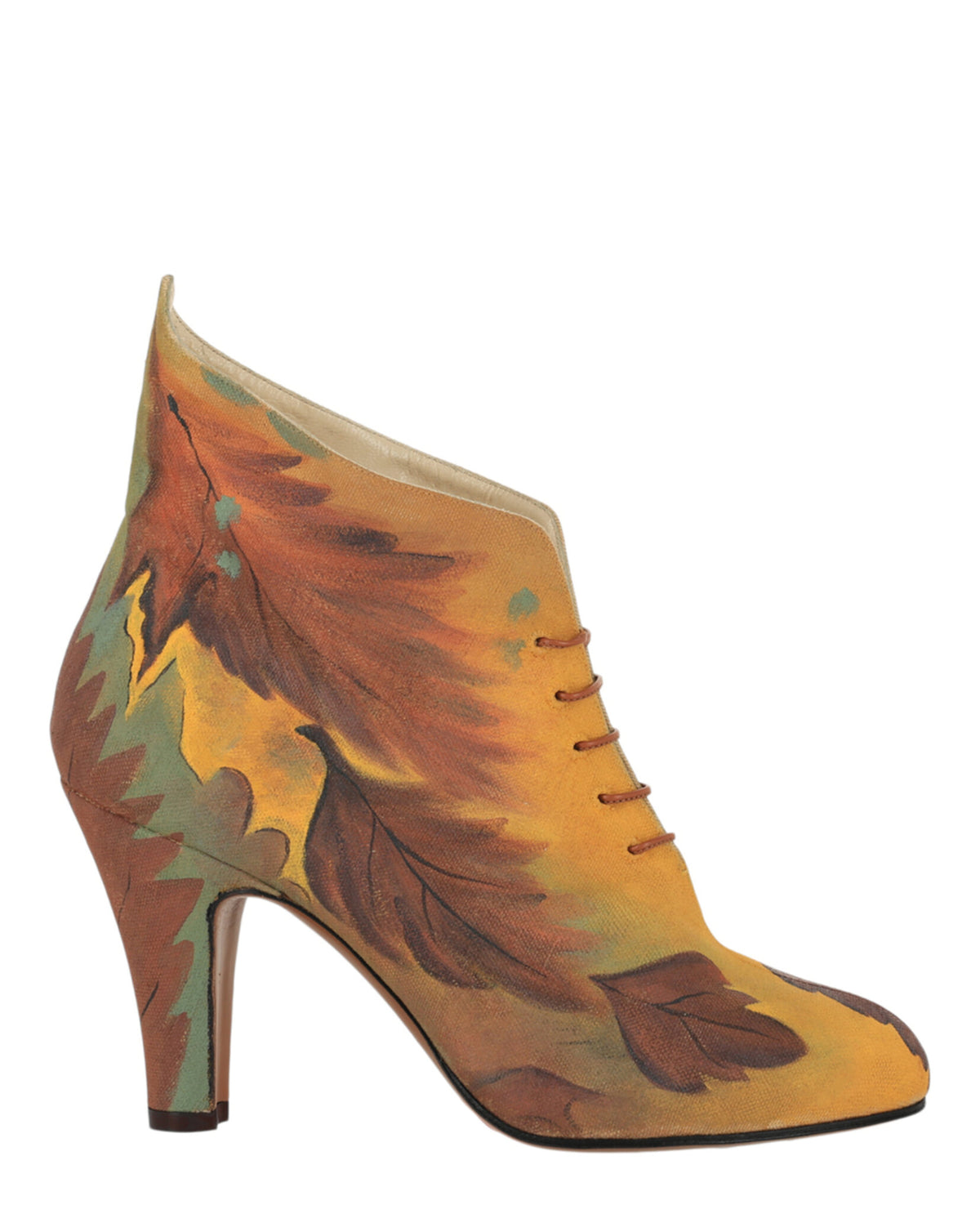 Ferragamo Womens Tavolozza Limited Edition 1930s Ankle Booties