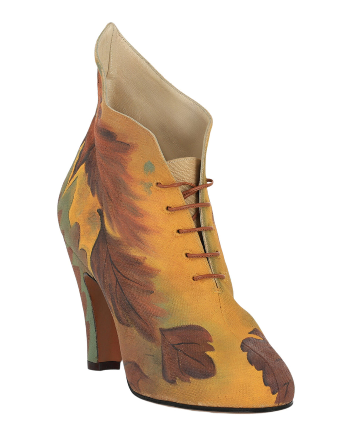 Ferragamo Womens Tavolozza Limited Edition 1930s Ankle Booties