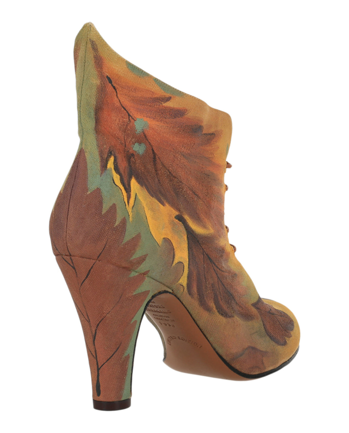 Ferragamo Womens Tavolozza Limited Edition 1930s Ankle Booties