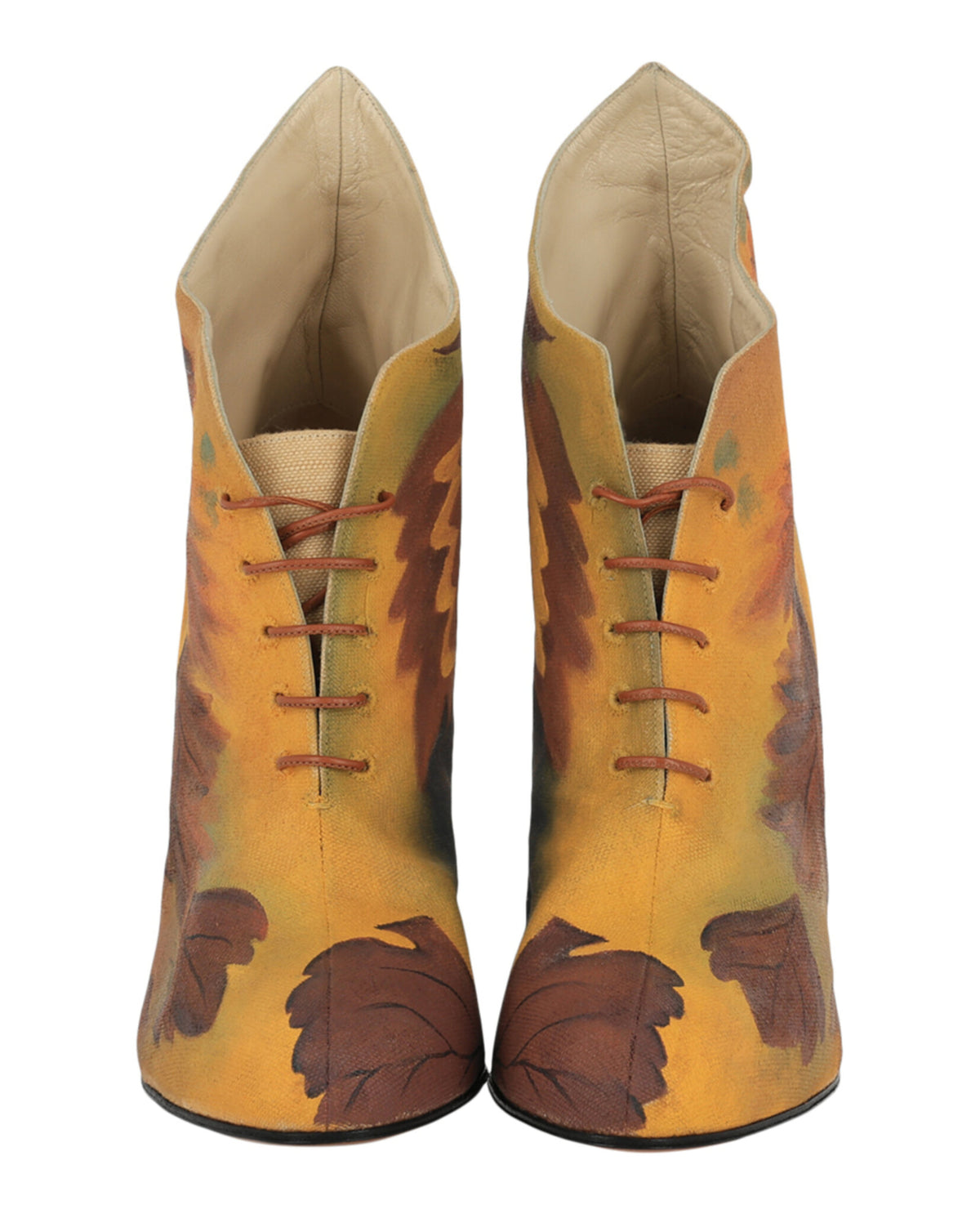 Ferragamo Womens Tavolozza Limited Edition 1930s Ankle Booties