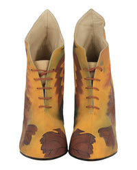 Ferragamo Womens Tavolozza Limited Edition 1930s Ankle Booties