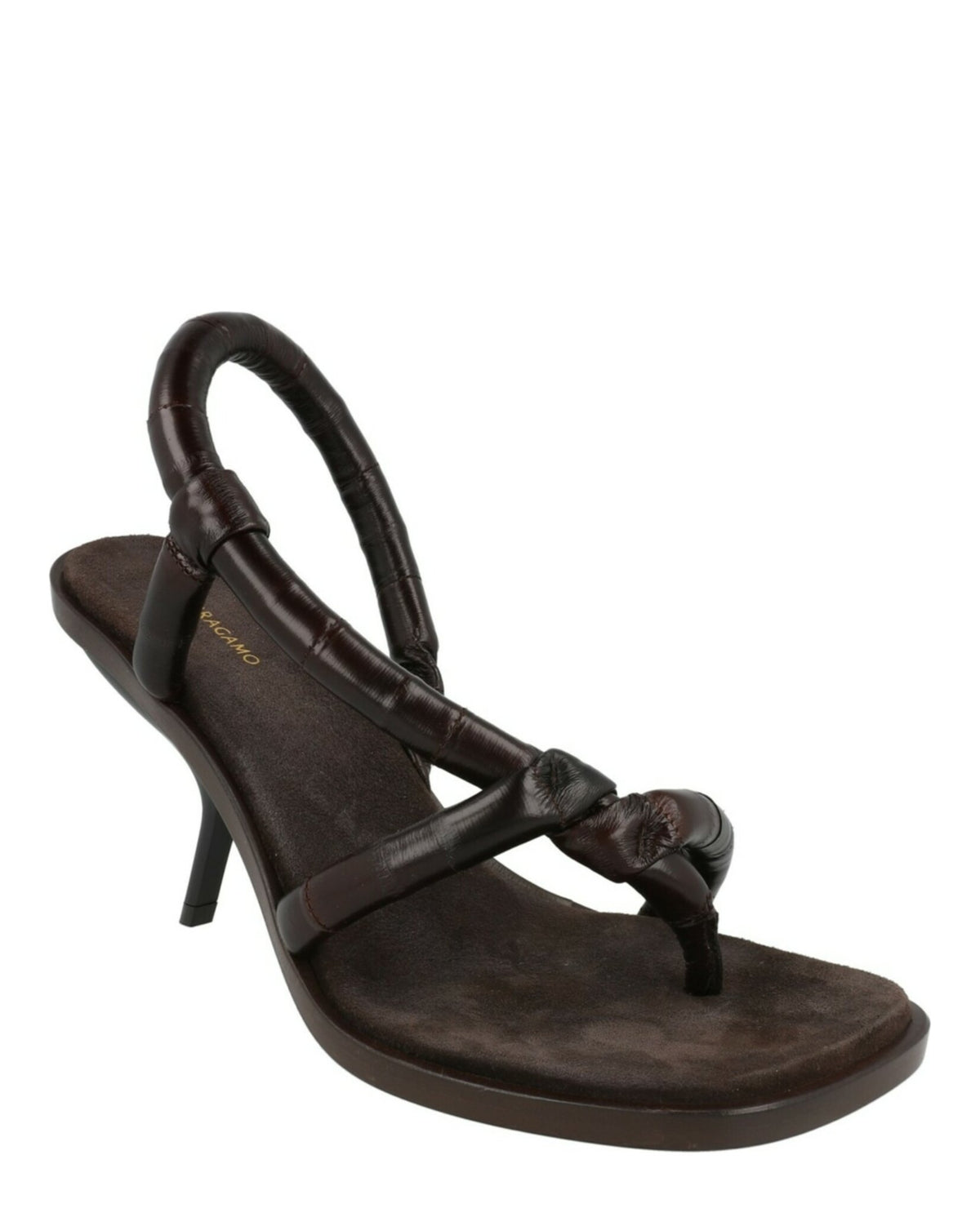 Ferragamo Womens Fleur Leather Sandals
