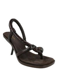 Ferragamo Womens Fleur Leather Sandals
