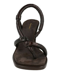 Ferragamo Womens Fleur Leather Sandals
