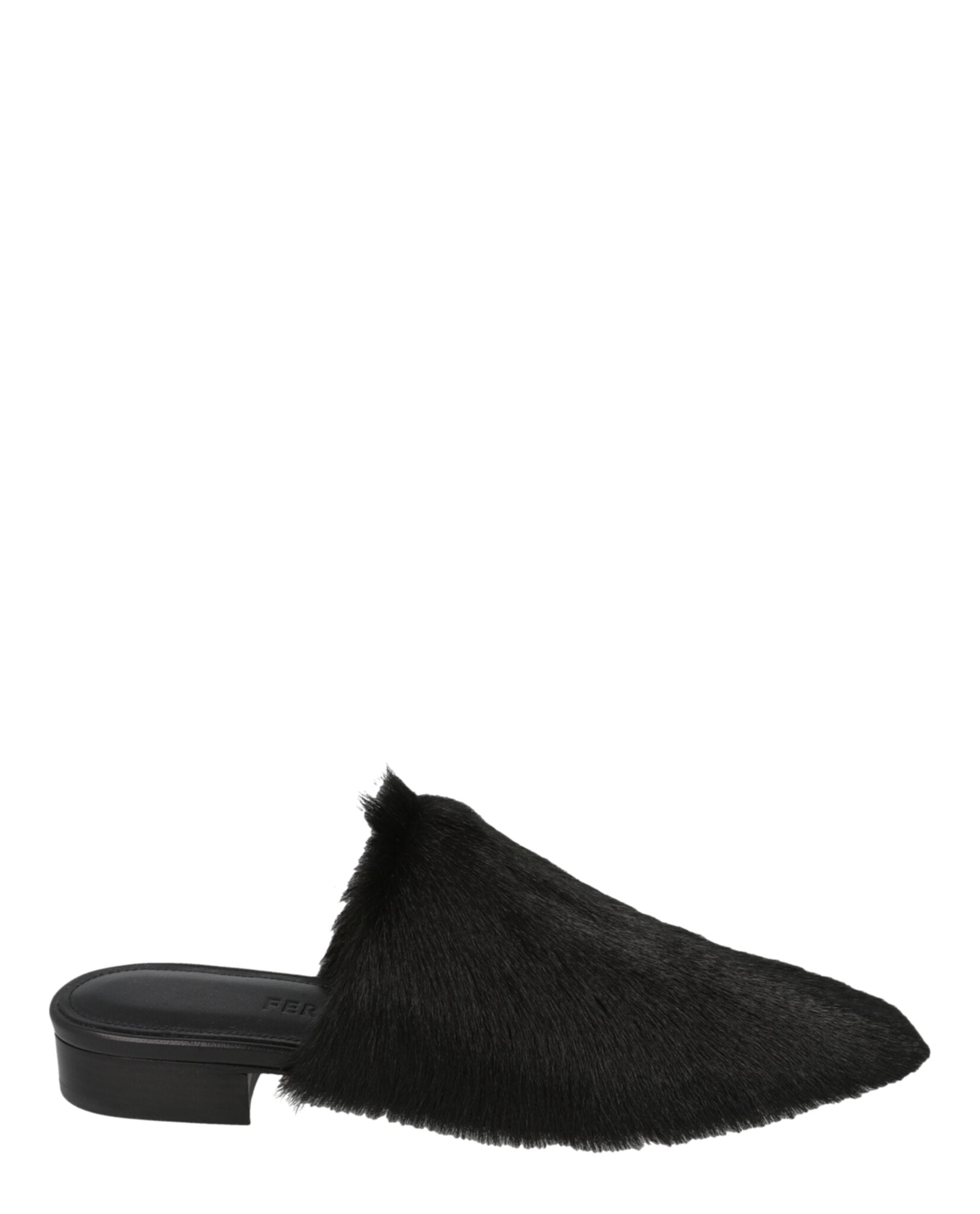 Ferragamo Womens Selestina Fur Mules