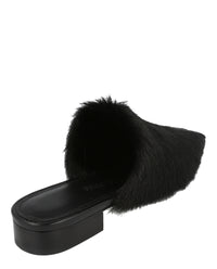 Ferragamo Womens Selestina Fur Mules