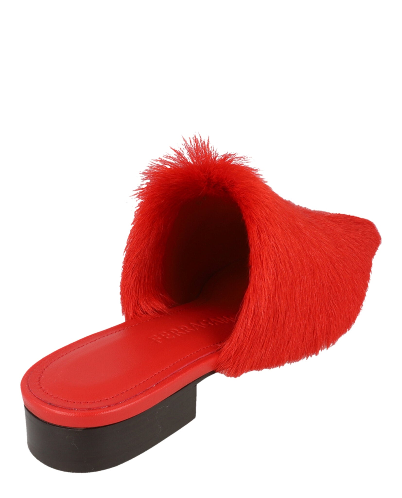 Ferragamo Womens Selestina Fur Mules