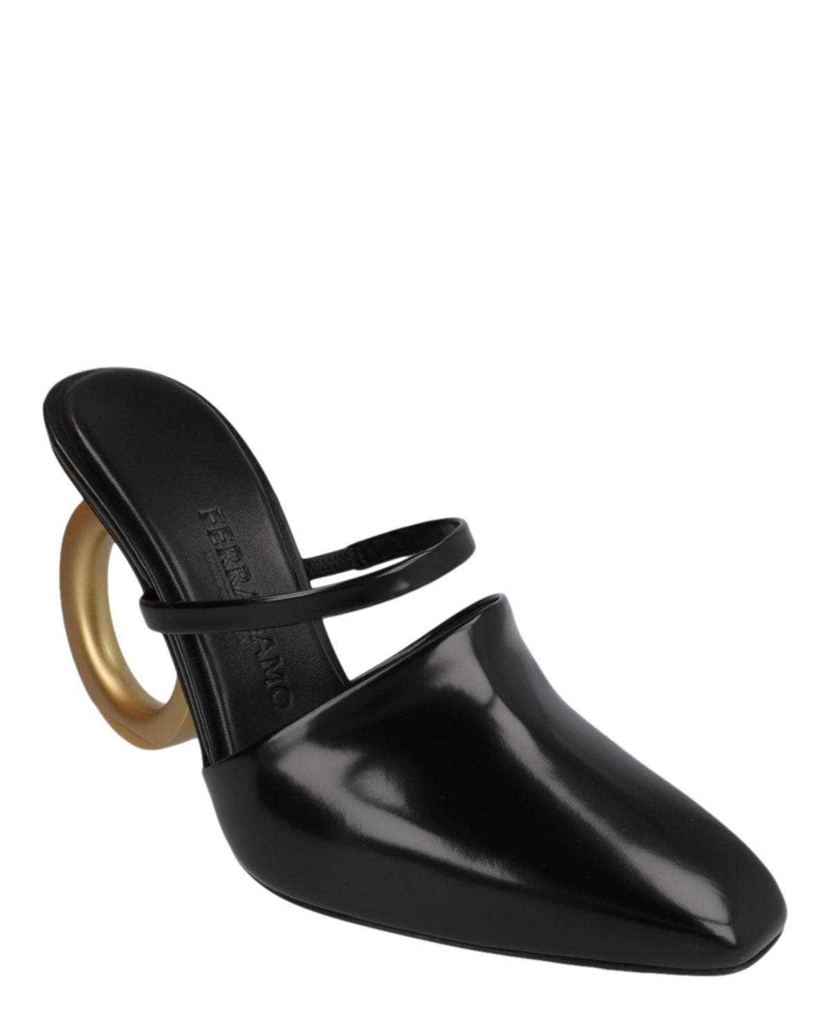 Ferragamo Ferragamo Womens Elina Gancini Mule Heels