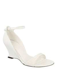 Ferragamo Womens Vidette Patent Leather Wedge Sandals