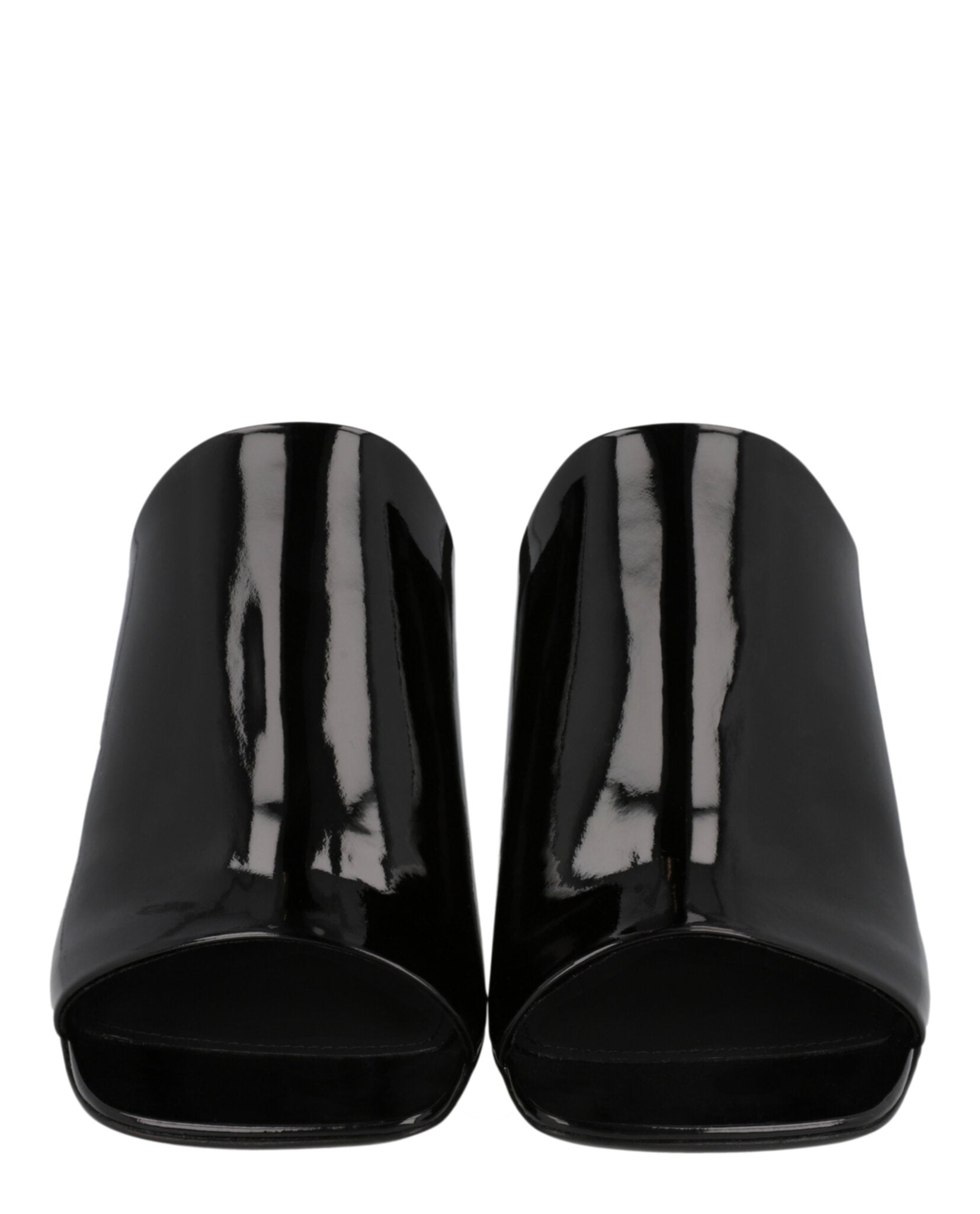 Ferragamo Womens Era Patent Leather Mules