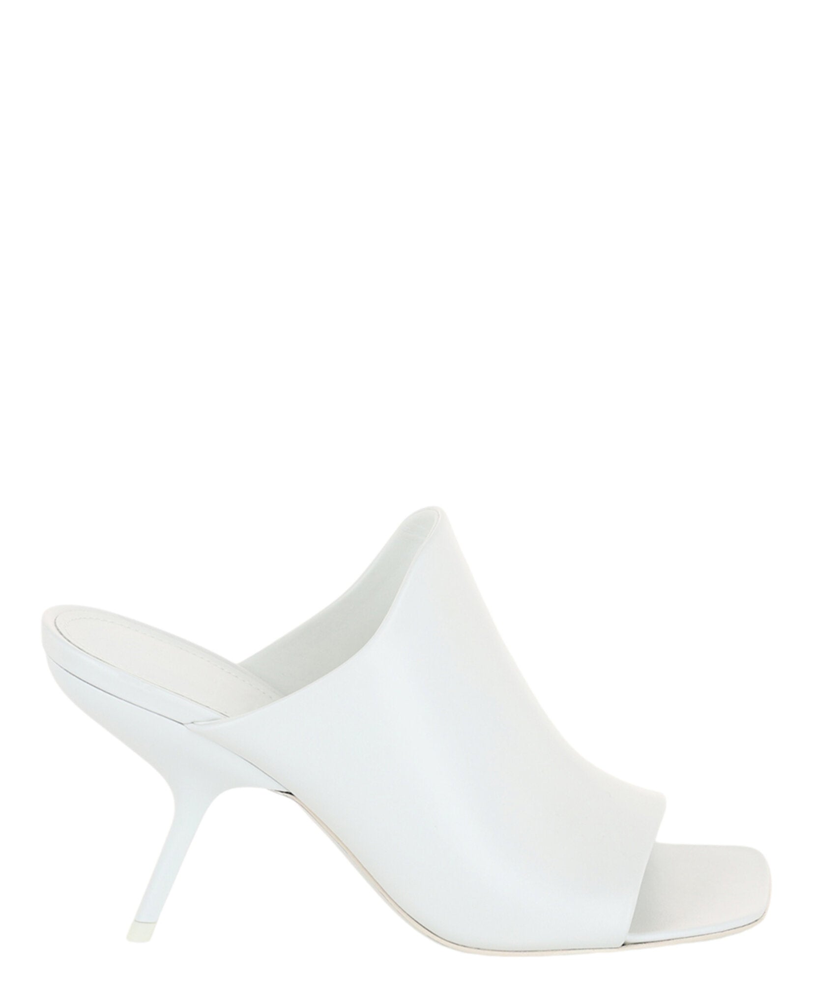 Ferragamo Womens Era Leather Mules White