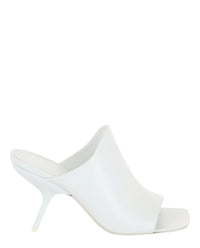 Ferragamo Womens Era Leather Mules White