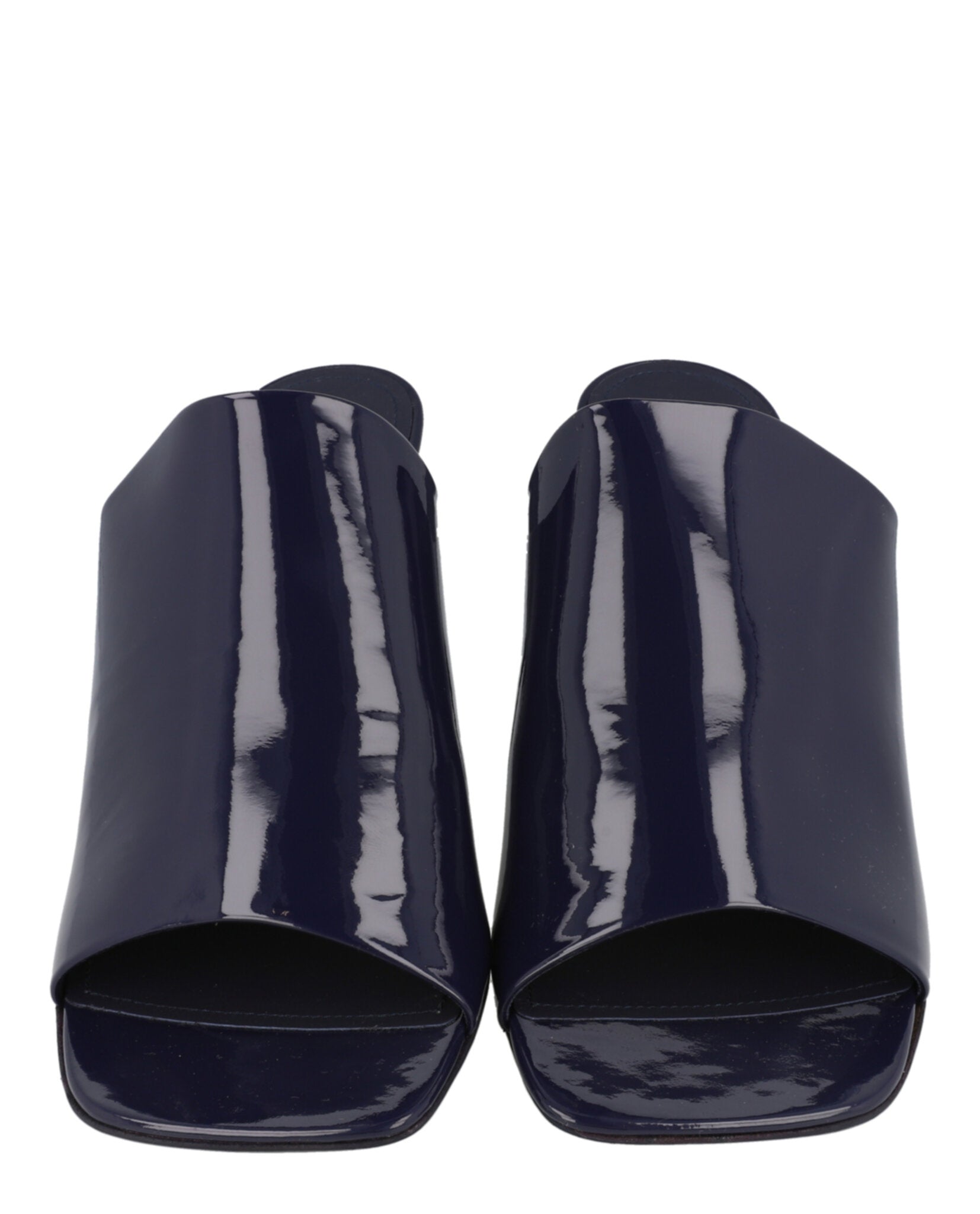 Ferragamo Womens Patent Era Mule Heels