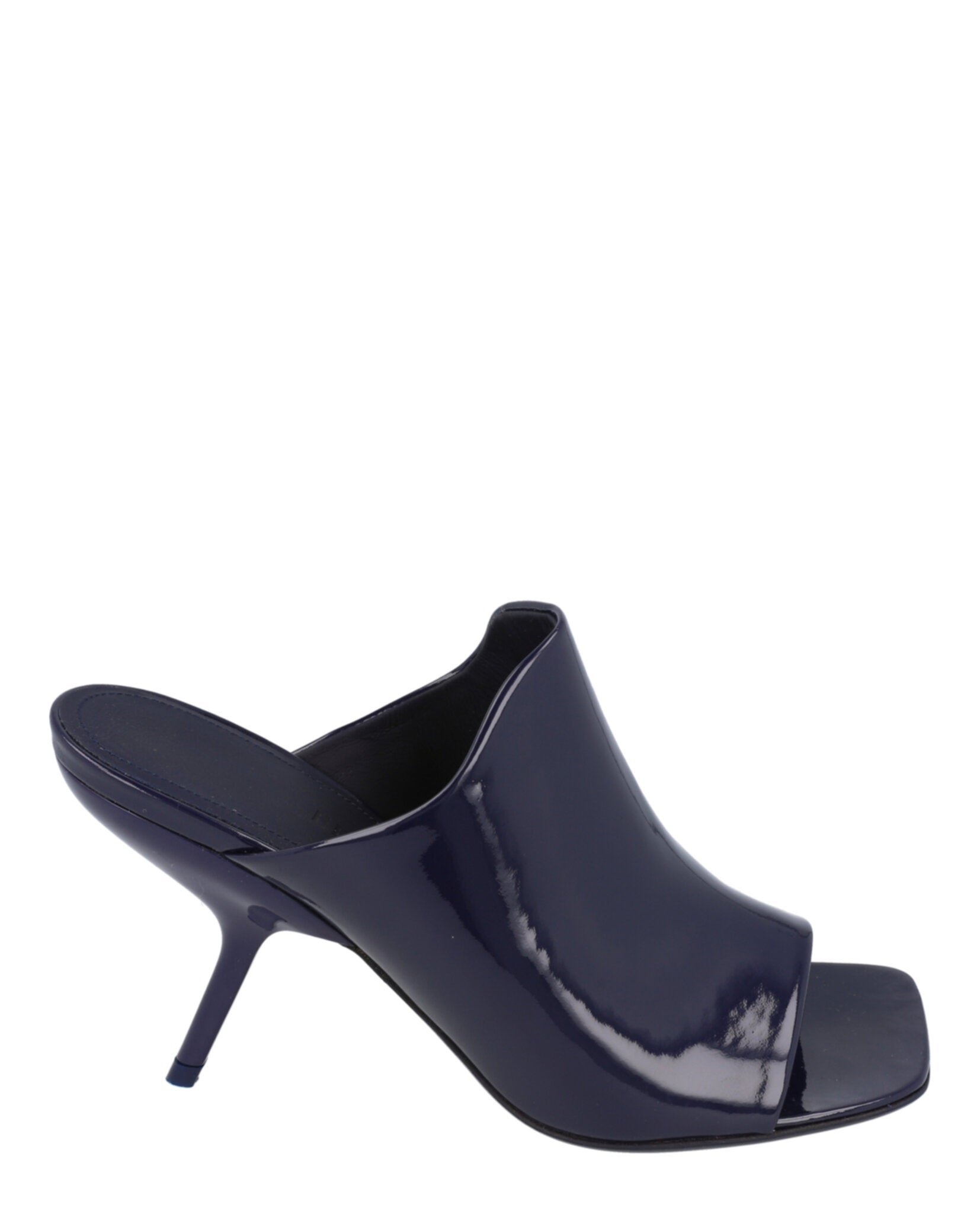 Ferragamo Womens Era Patent Leather Mules - Wide Width