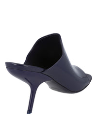 Ferragamo Womens Era Patent Leather Mules - Wide Width
