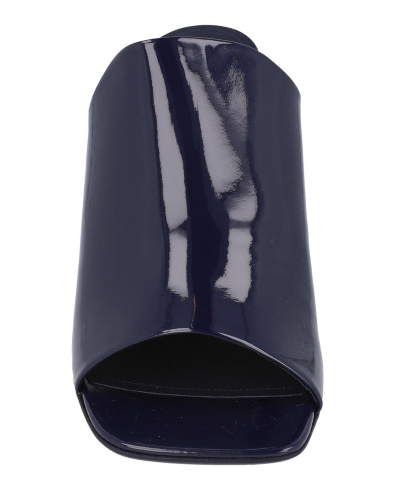 Ferragamo Womens Era Patent Leather Mules - Wide Width