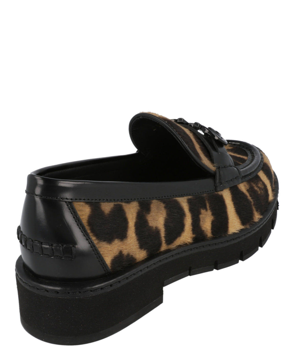 Ferragamo Womens Ofelia Leopard Print Loafers