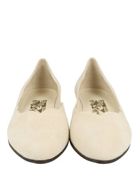 Ferragamo Ferragamo Womens Turchina Archive Limited Edition 1960s Suede Ballet Flats