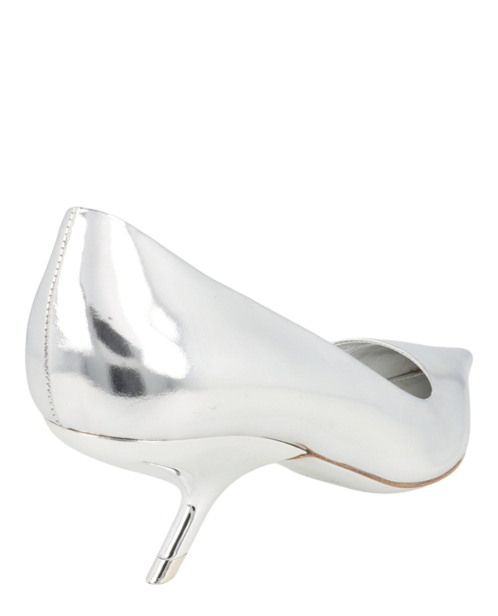 Ferragamo Ferragamo Womens Eva Metallic Leather Pumps