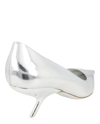 Ferragamo Ferragamo Womens Eva Metallic Leather Pumps