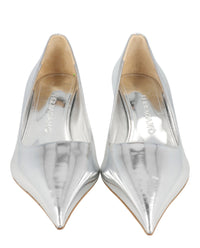 Ferragamo Ferragamo Womens Eva Metallic Leather Pumps