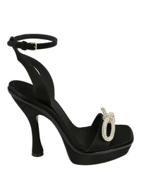 Ferragamo Womens Satin Allison X5 Sandals